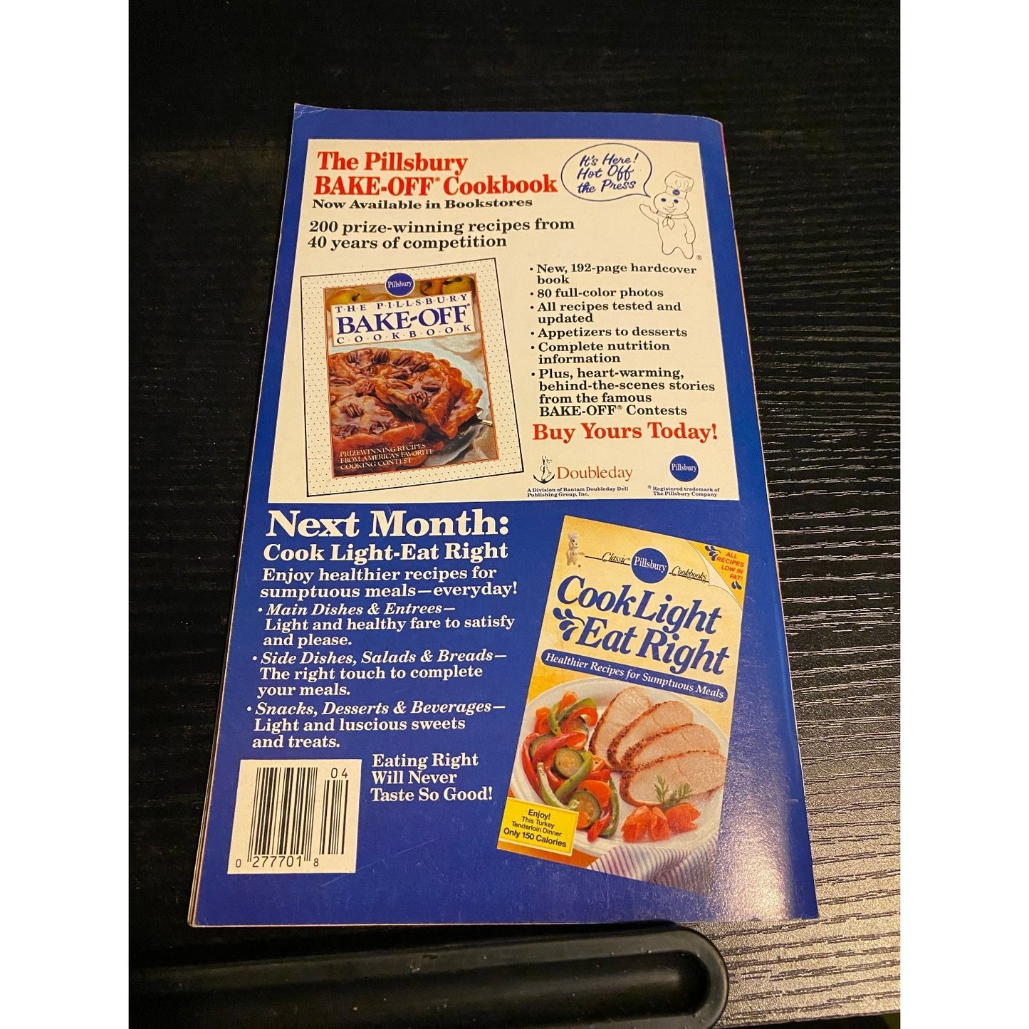 Pillsbury Classic Cookbook Booklet 1990 Bake-Off 34th Contest Prizewinning