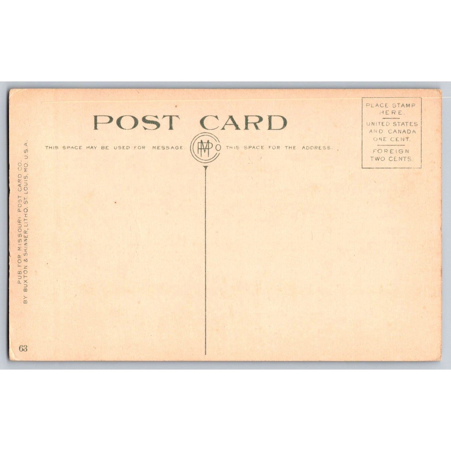 St Louis MO Missouri New Library Early 1900s Divided Back Postcard Unused