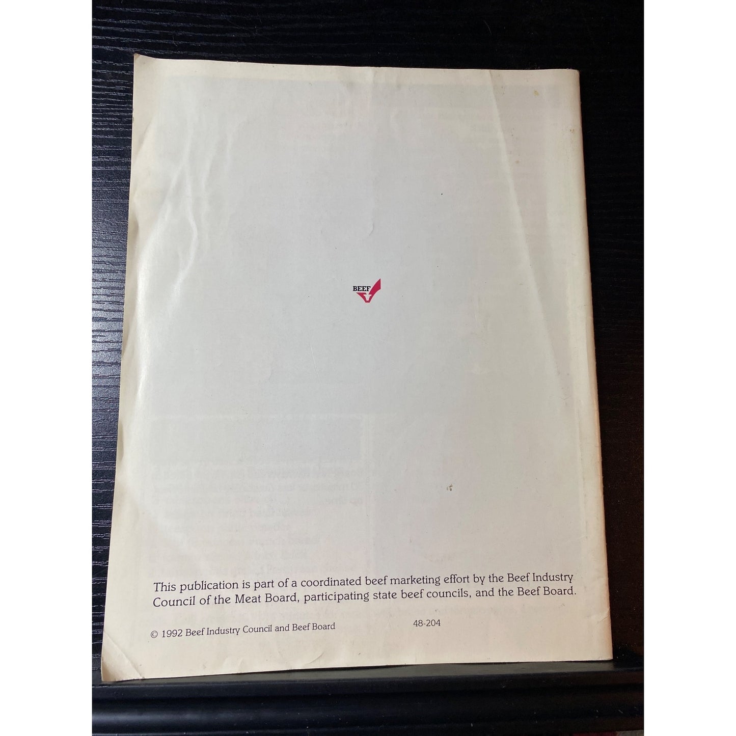 30 Meals In 30 Minutes Cookbook Booklet 1992 Beef Industry Council Recipes & Tips