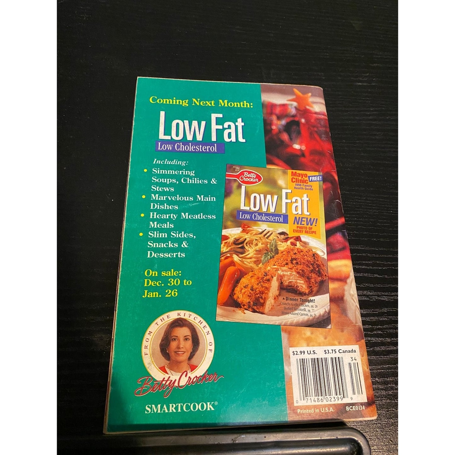 Cookbook Booklet Betty Crocker 1997 Easy Holiday Recipes Menus Ideas