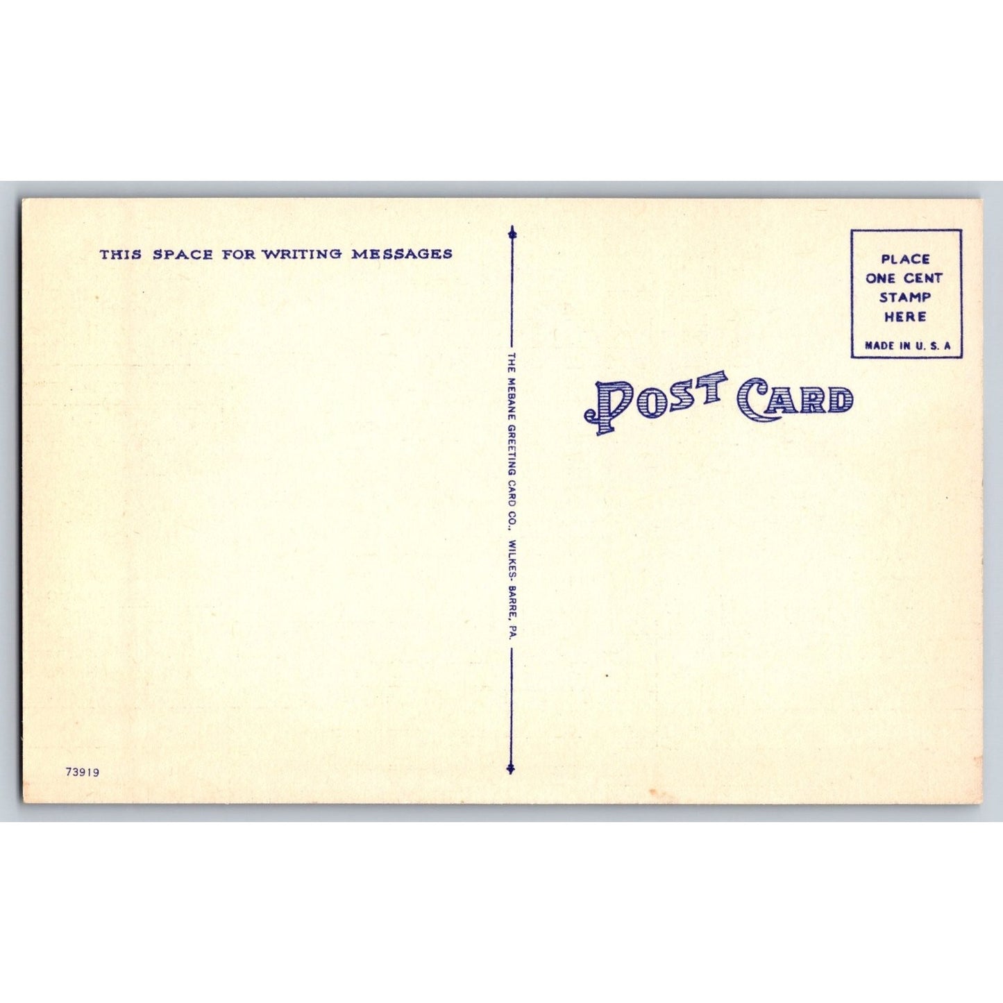 Forty Fort PA Pennsylvania Community Building Linen Postcard Mebane