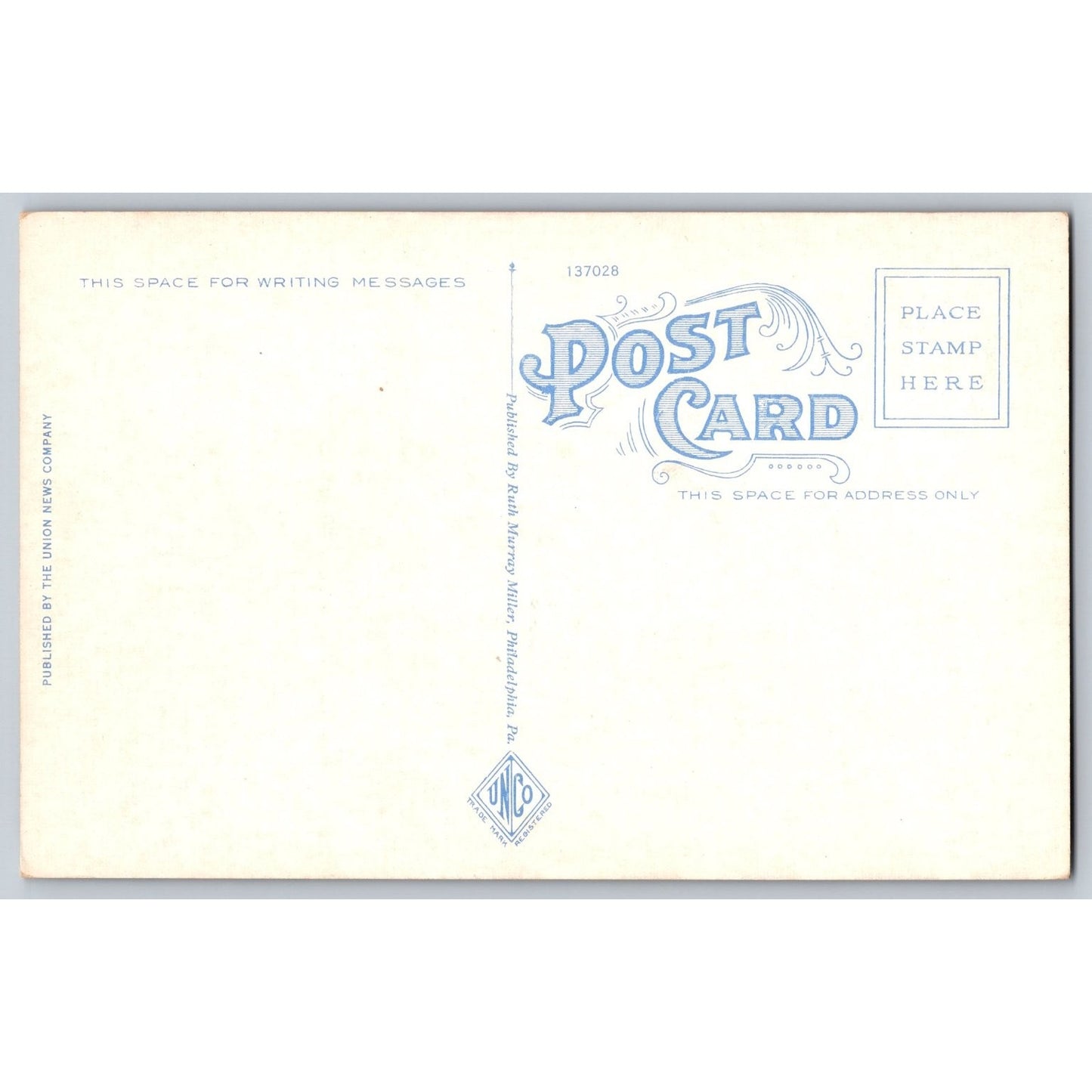 Philadelphia PA South Broad Street City Hall Divided Back Postcard Unused