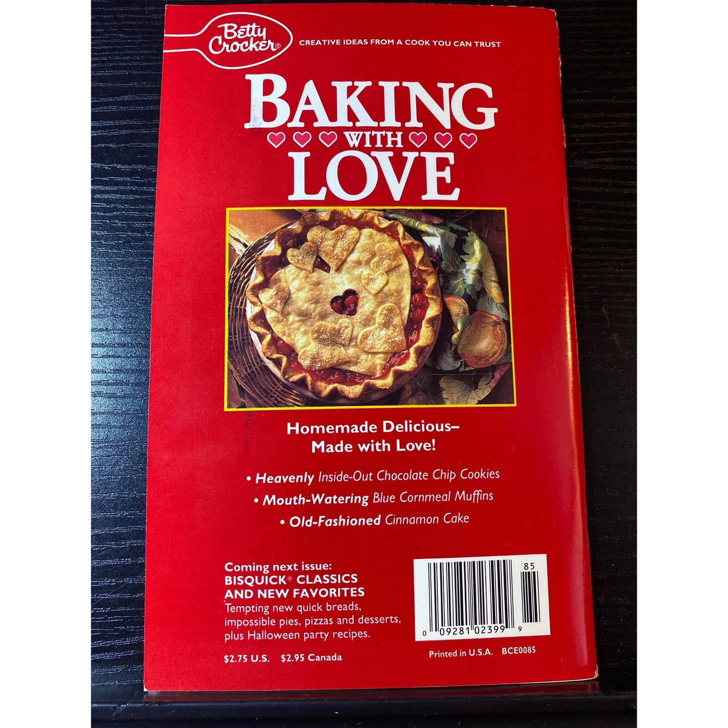 Betty Crocker Baking With Love Cookbook Booklet Oct 1993 #85 Recipes & Tips