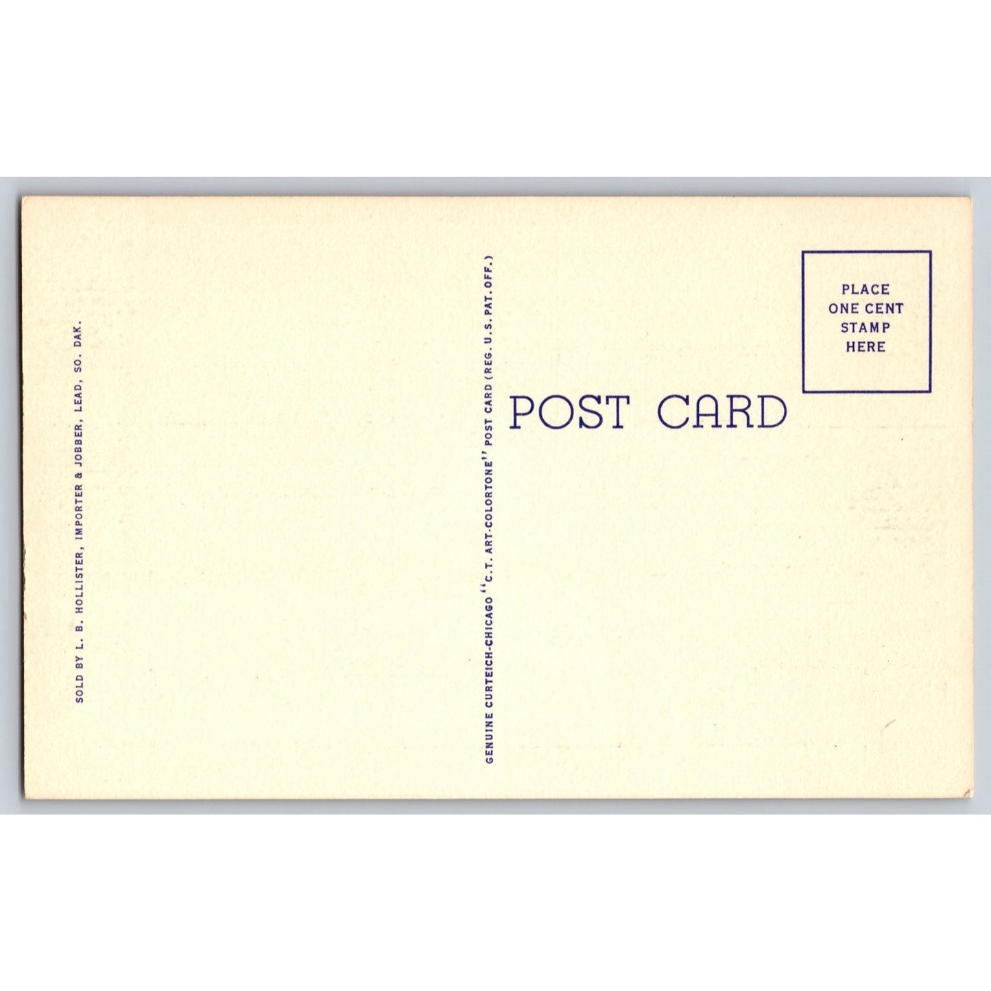 Black Hills SD South Dakota Game Lodge Custer State Park White Border Postcard