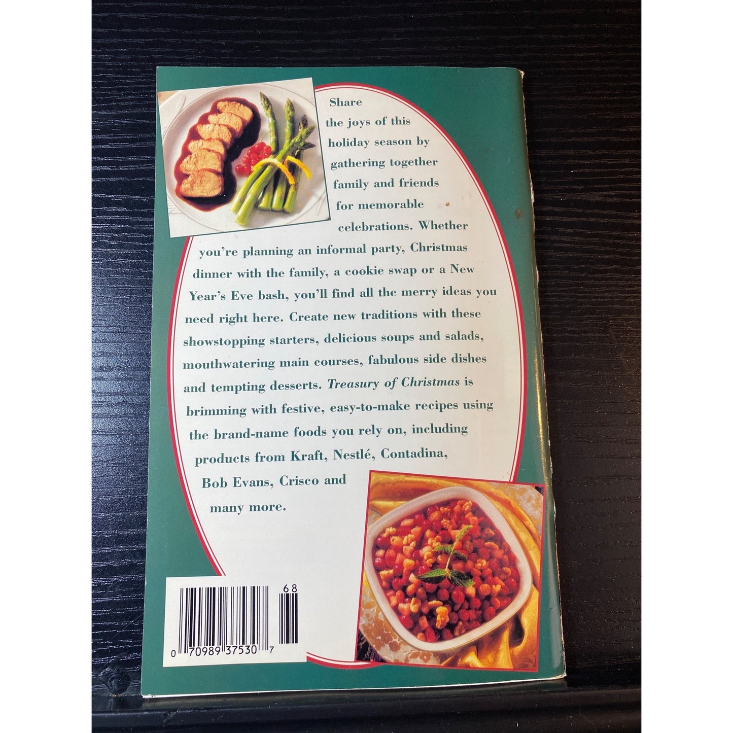 Best Recipes Treasury Of Christmas Holiday Cookbook Booklet 1996 Meals Soups