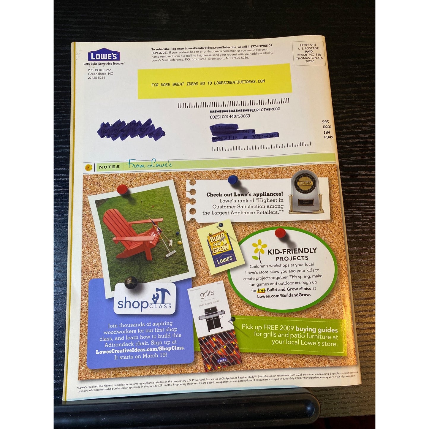 Lowes Creative Ideas March/April 2009 Home & Garden Magazine