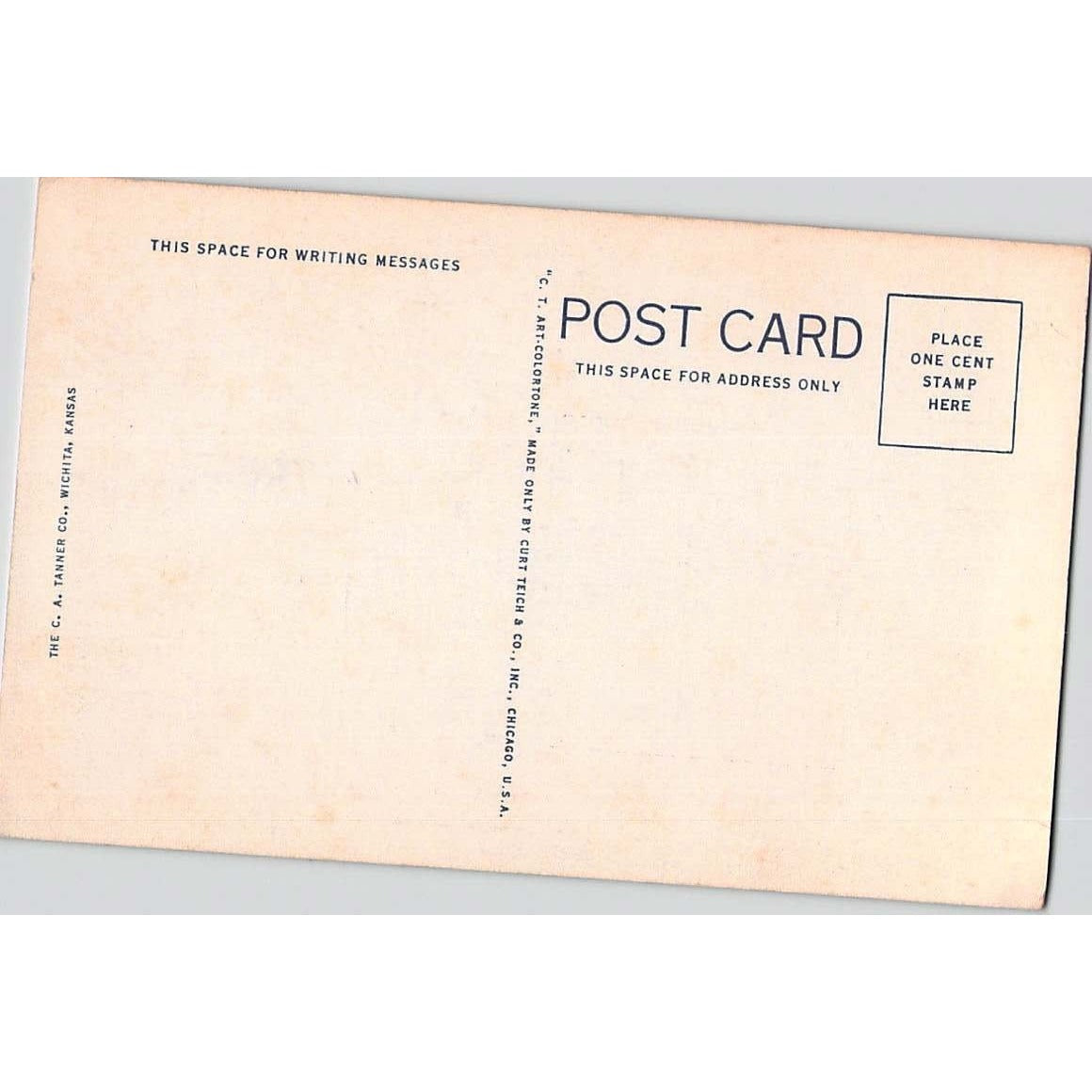 Wichita KS Kansas First Baptist Church and School White Border Postcard Unused