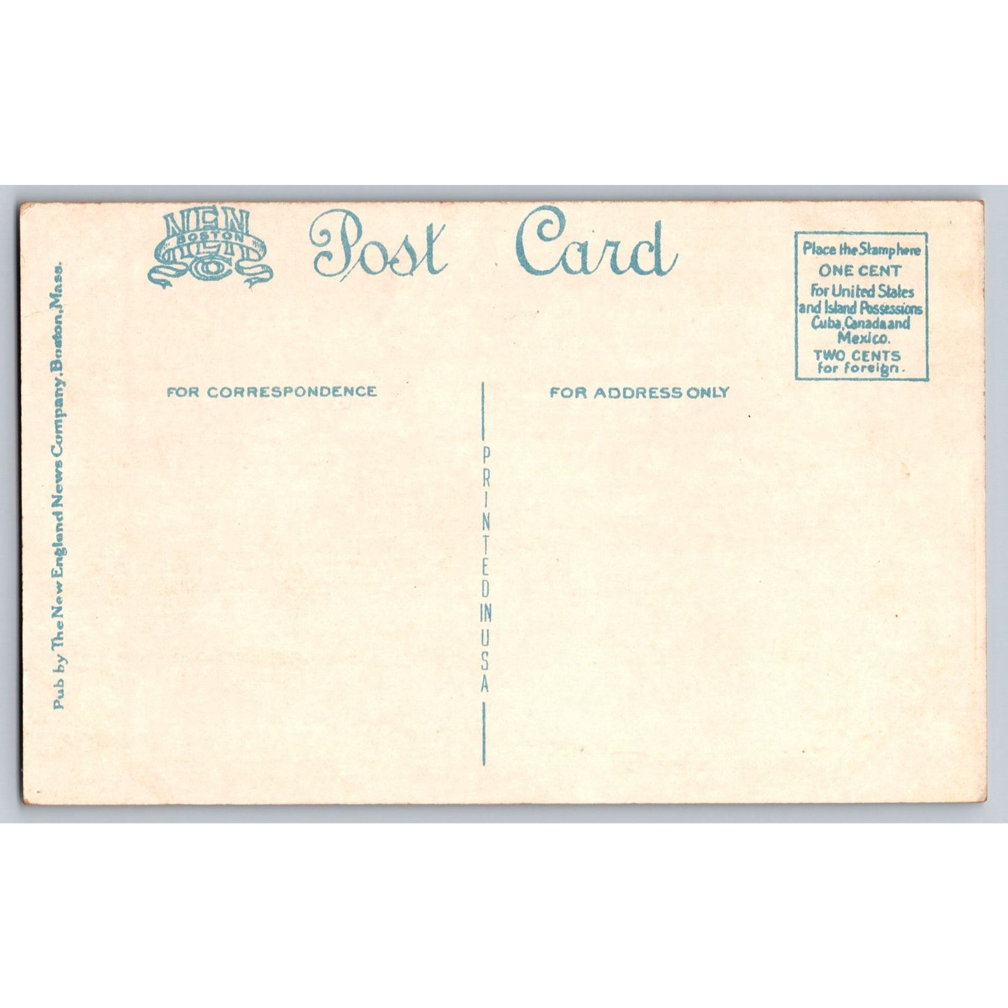 Boston MA Massachusetts High School Of Commerce White Border Postcard Unused