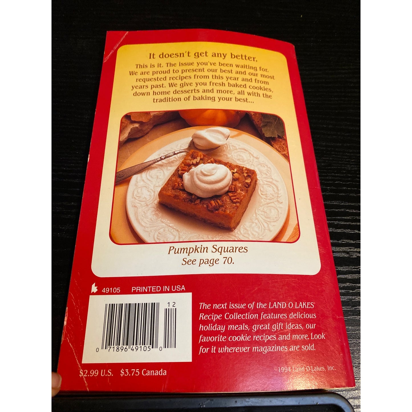 Cookbook Booklet Land O Lakes Favorites Recipes #19 Cookies Pies Desserts & More