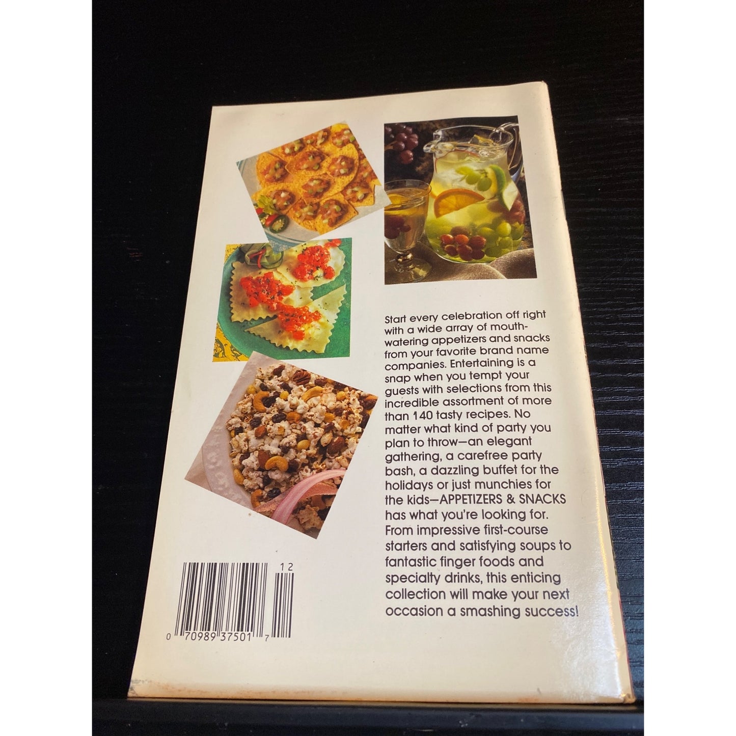 Favorite Brand Recipes Magazine Appetizers & Snacks December 1991 Jello Karo Lipton