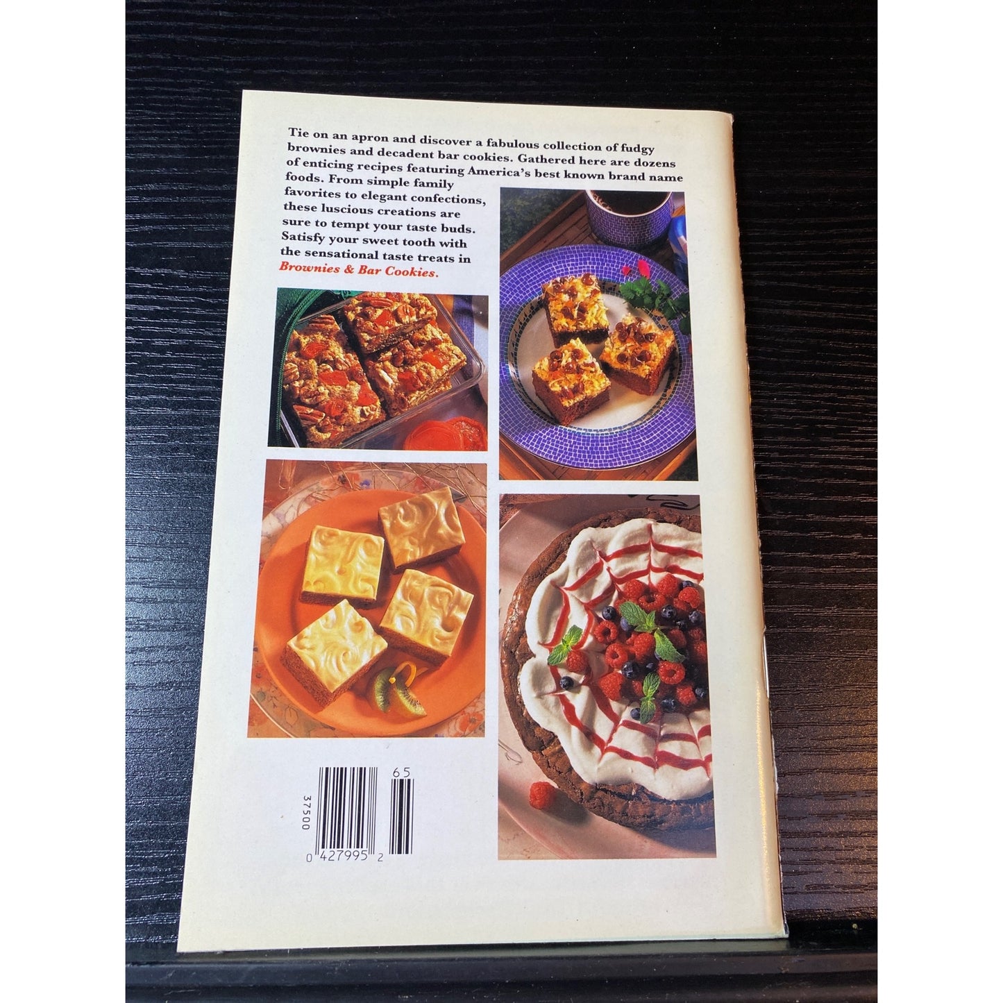 Brownies & Bar Cookies Cookbook Favorite Brand Name Recipes 1994 Booklet