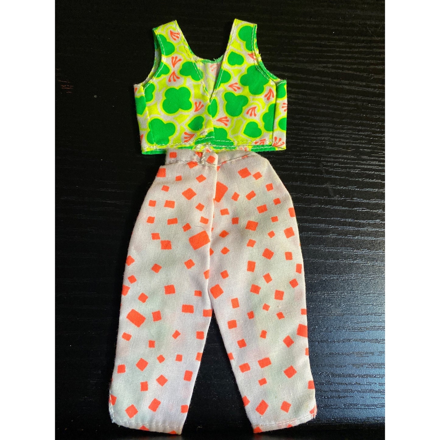 Barbie Fashion 7254 Hawaiian Fun Geometric Shirt Pant Set 1990 Vintage