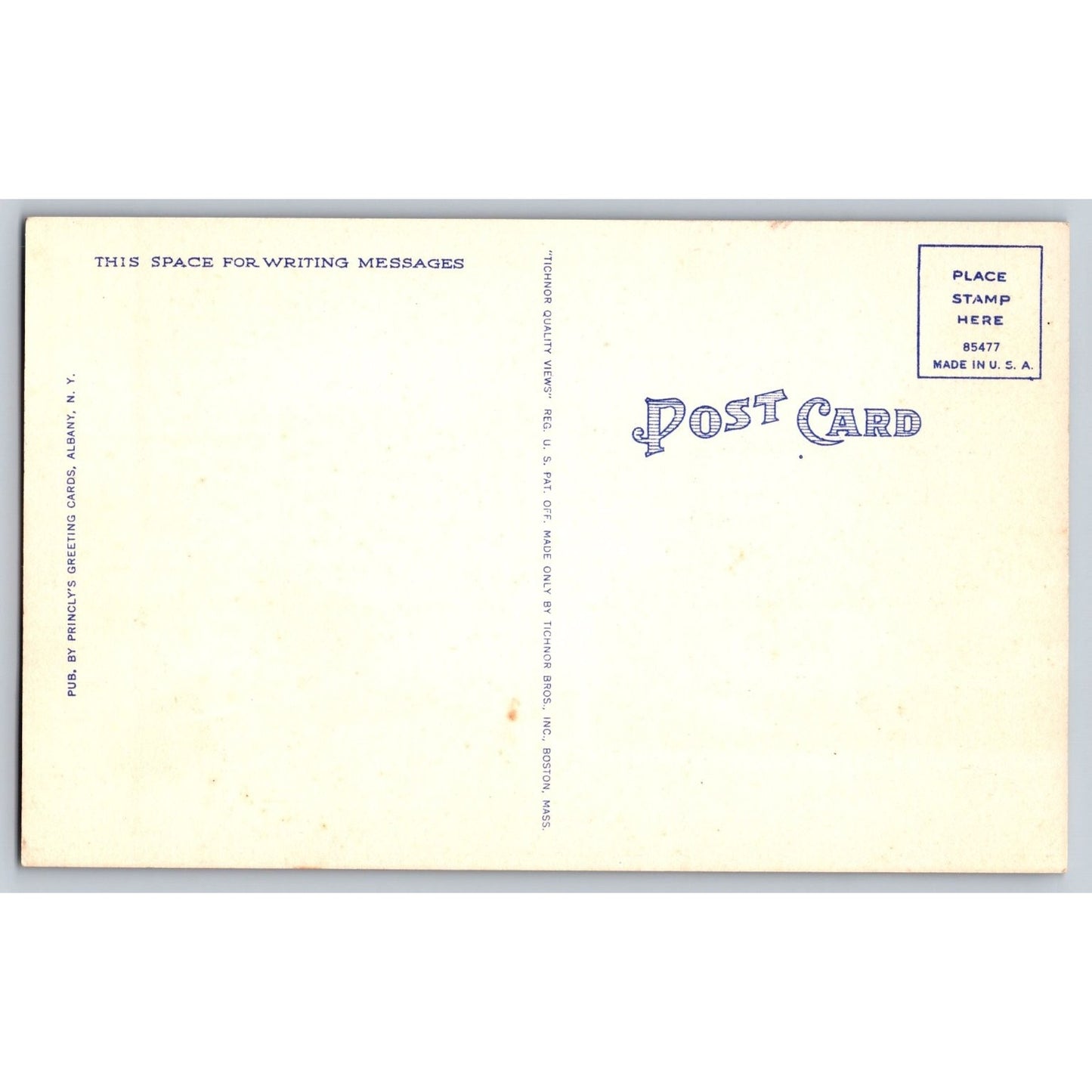 Albany NY New York Veterans Administration Hospital Linen Postcard Unused