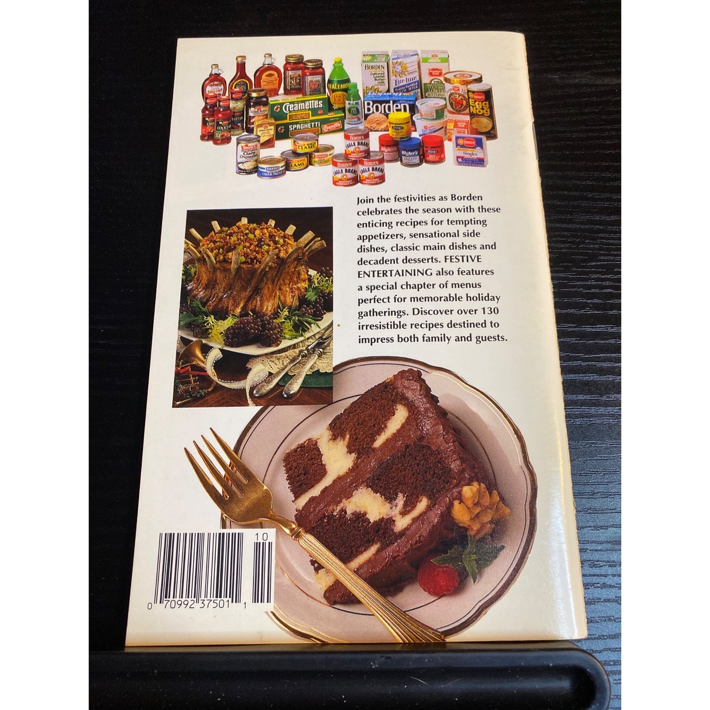 Borden Festive Entertaining Cookbook Booklet 1993 Recipes Holidays & Parties