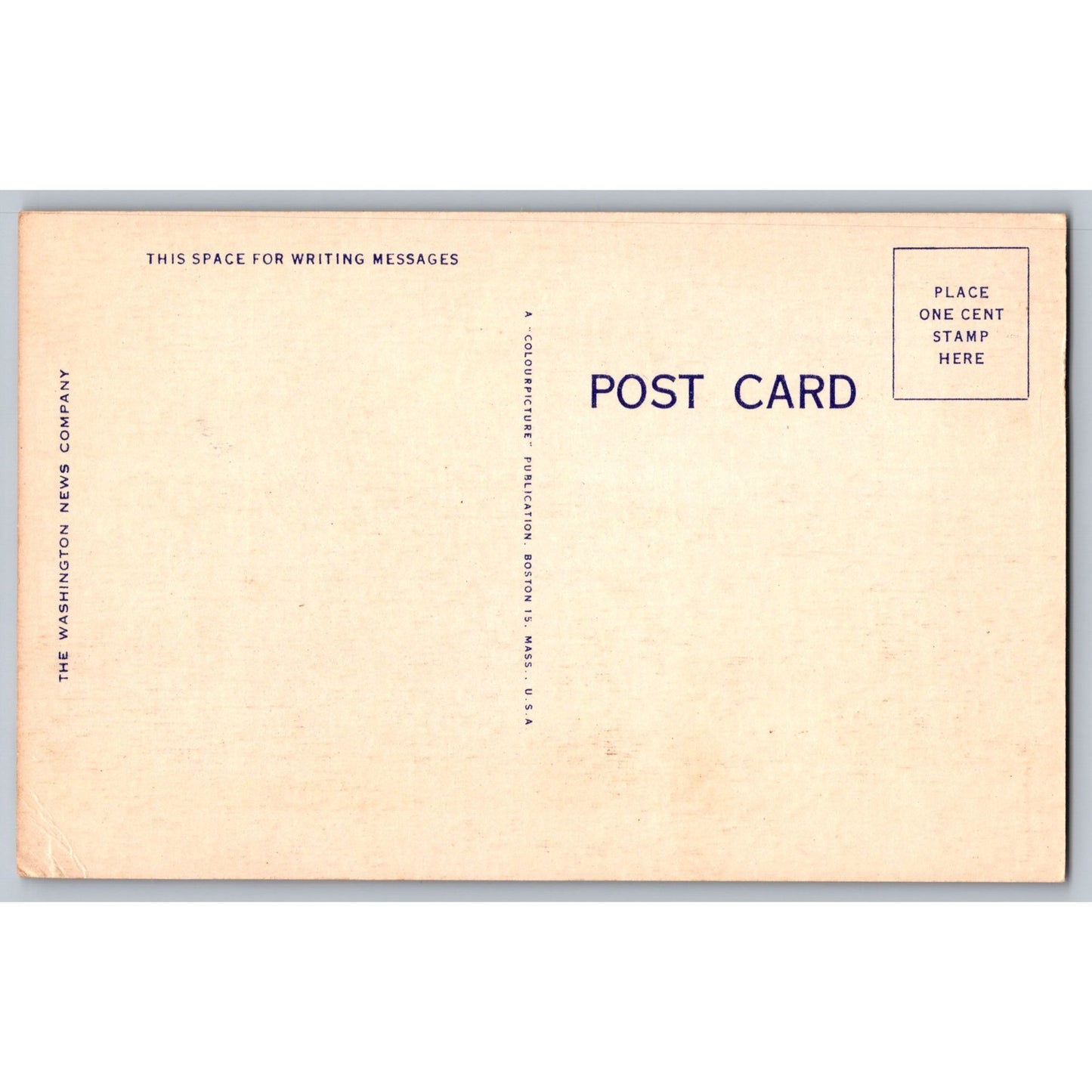 Washington DC Department Of State Linen Postcard Unused Washington News Company
