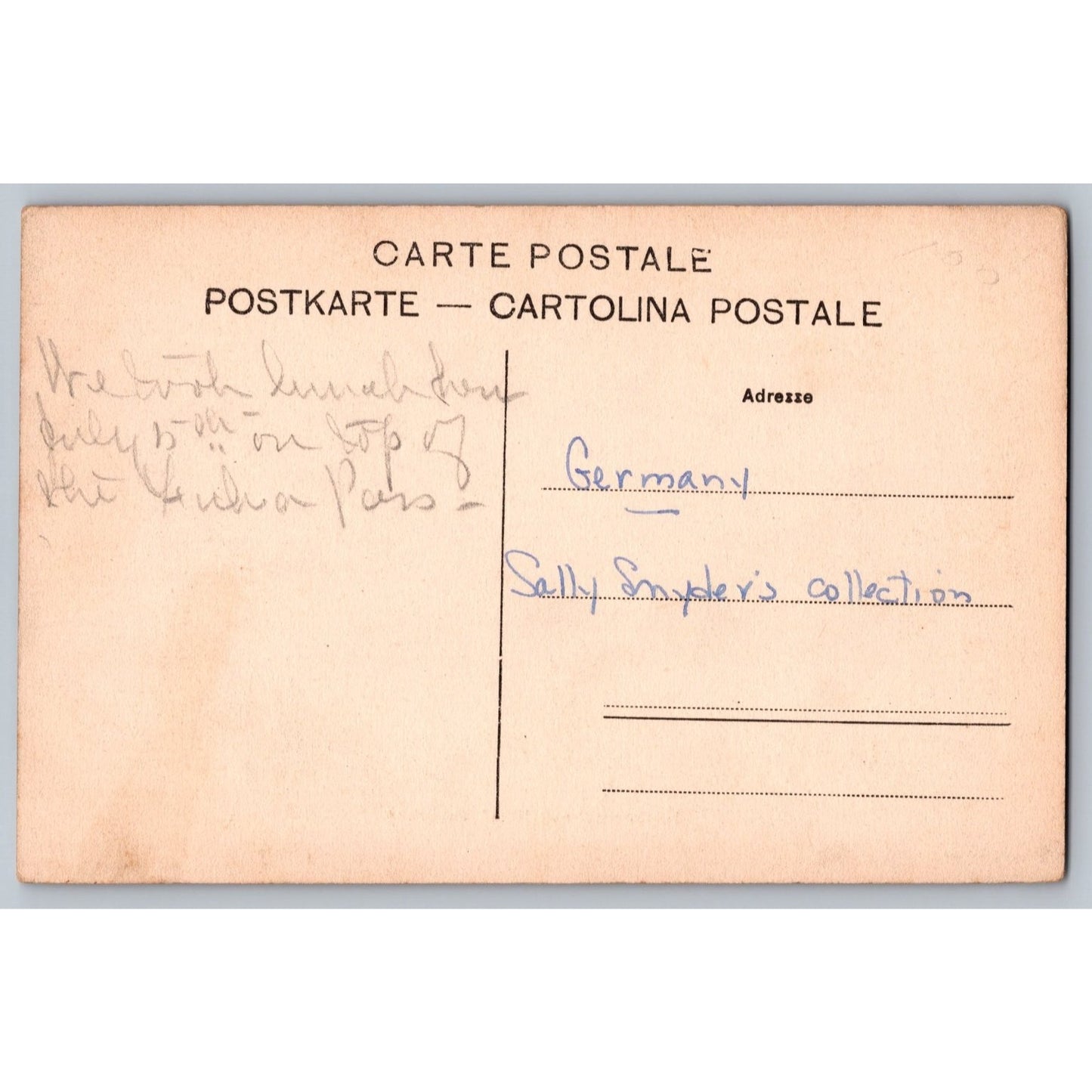 Lörrach Germany Hospenthal mit Hotel Meyerhof Swiss Divided Postcard Photoglob