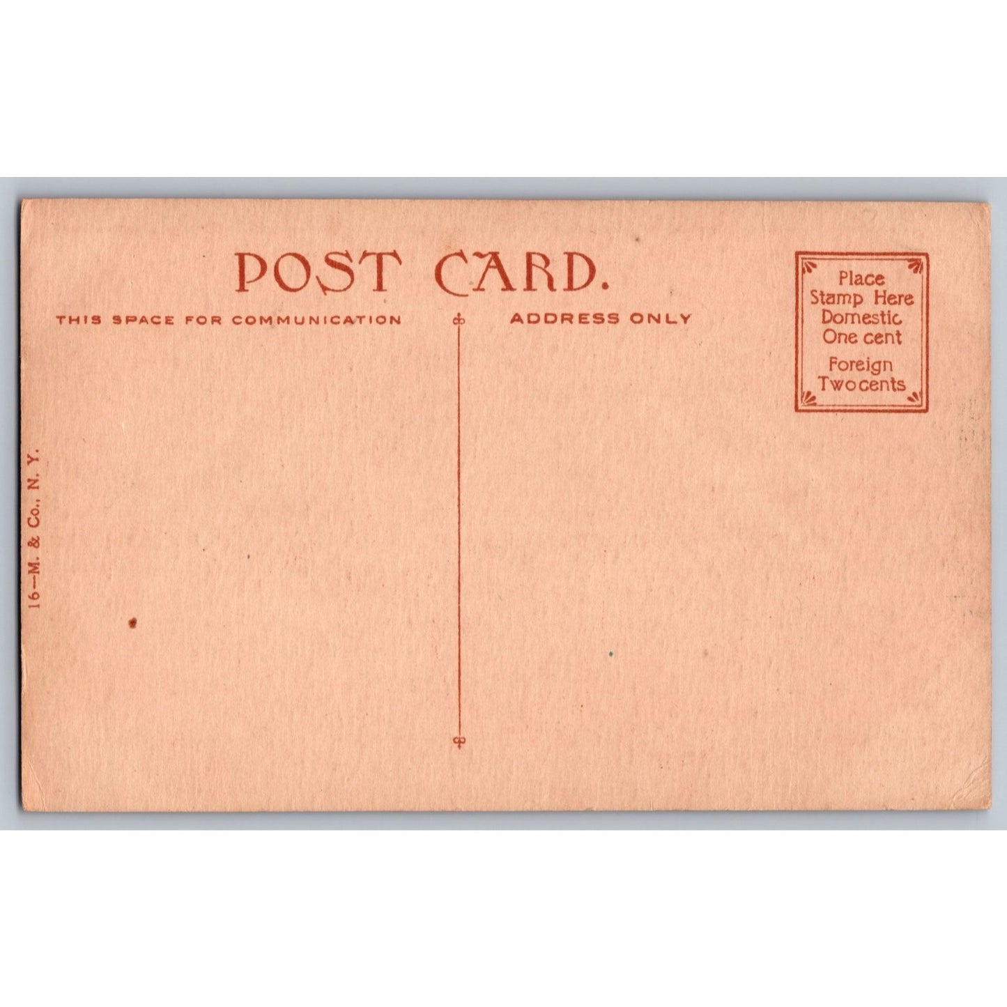 New York City NY Waldorf Astoria Hotel 1909 Divided Back Postcard Unused