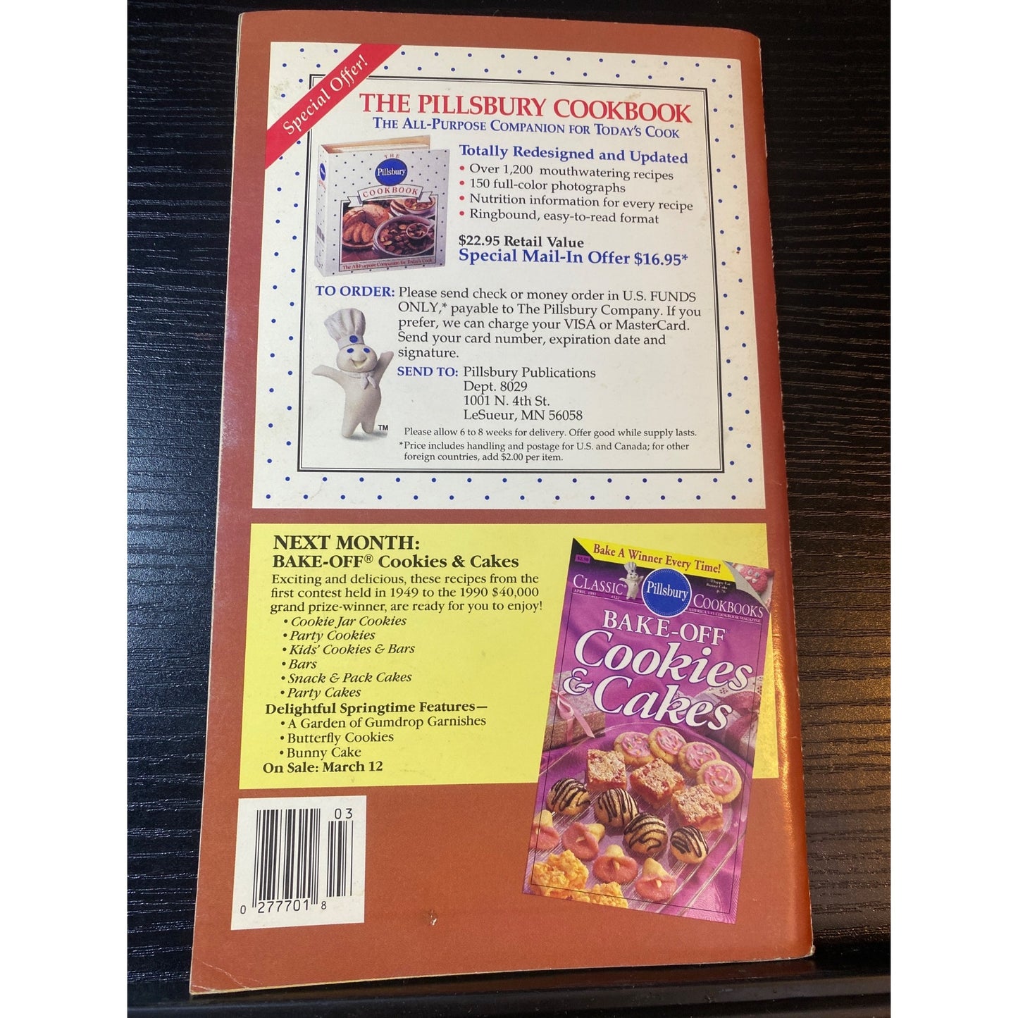 Pillsbury Classic Cookbook Booklet March 1991 Issue #121 Chicken & Fish Recipes