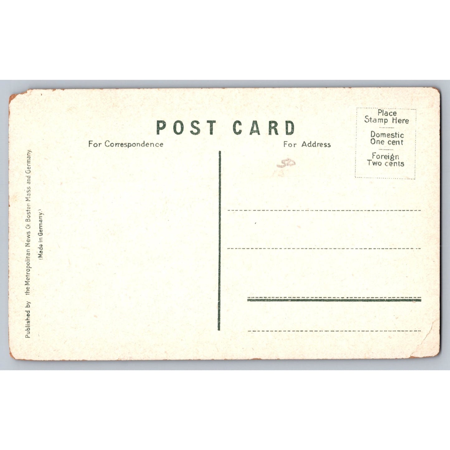 Boston MA Massachusetts St Pauls Church Tremont St Divided Back Postcard Unused
