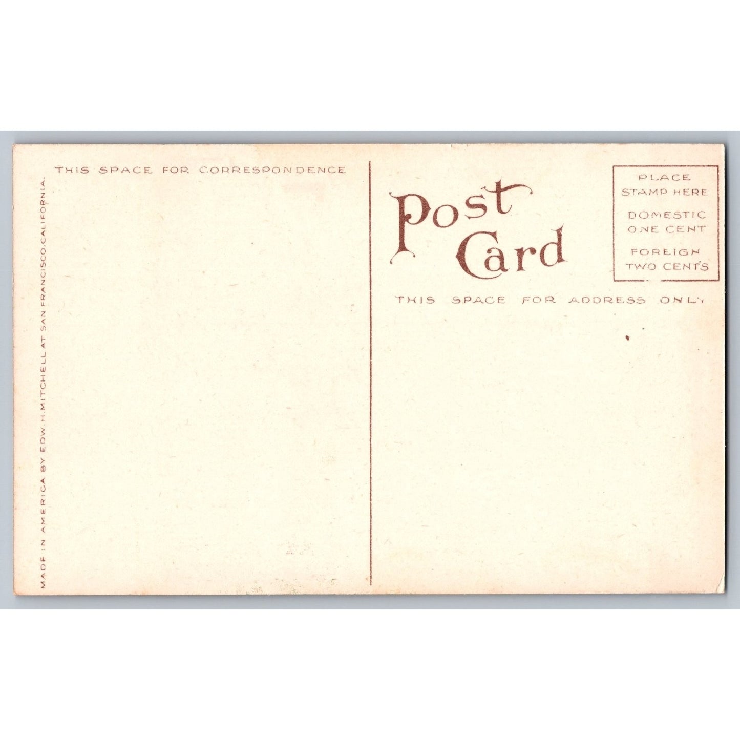 Healdsburg CA California Catholic Church Divided Back Postcard EDW H Mitchell