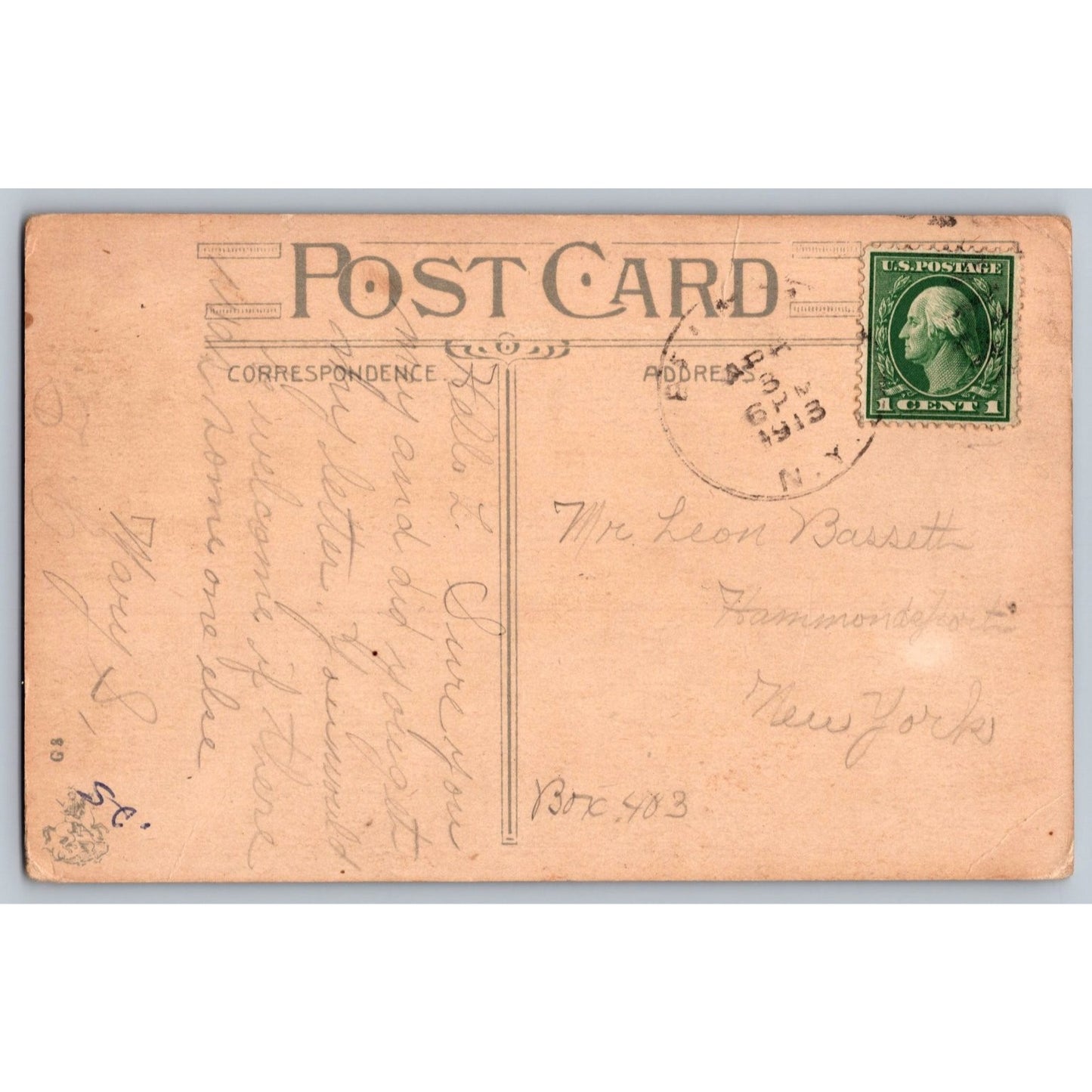 Belmont NY New York Scenery on River Landscape 1913 Divided Back Postcard