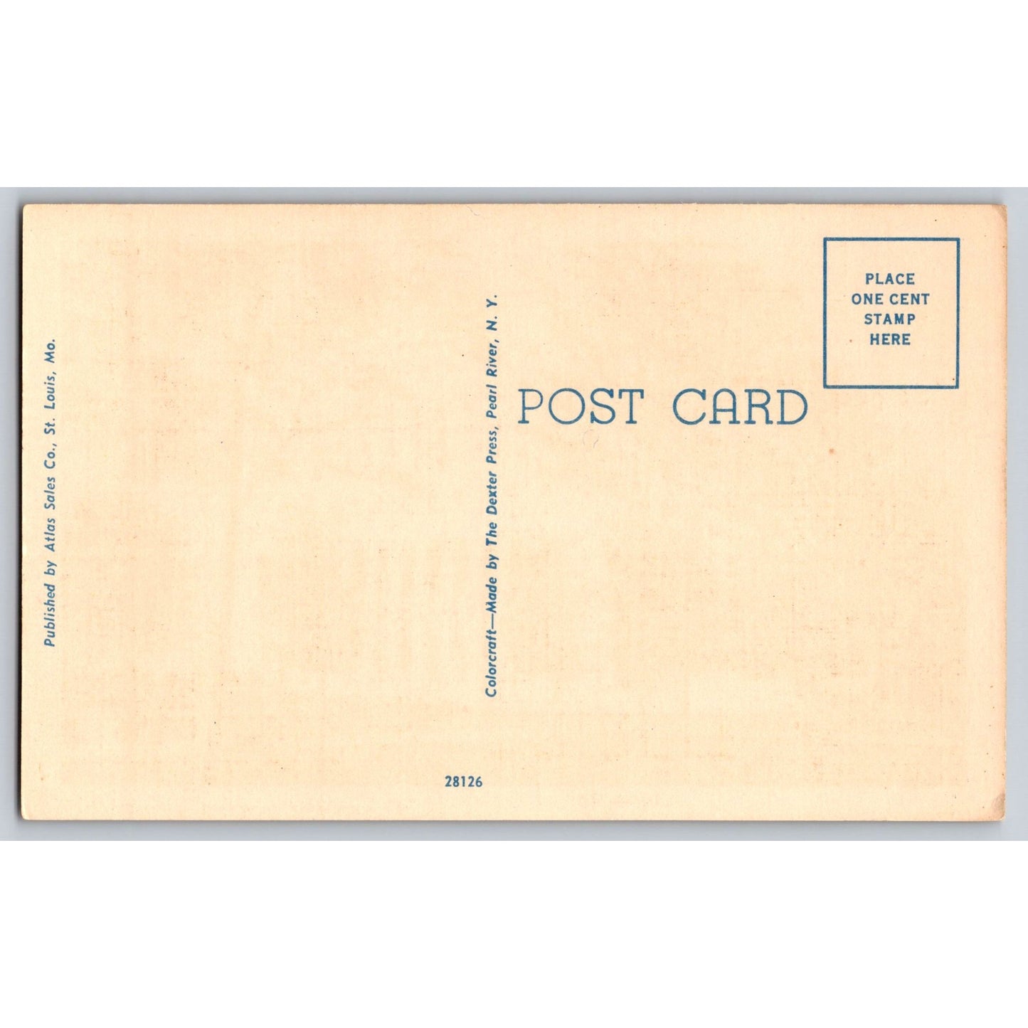 St Louis MO Missouri Federal Building White Border Postcard Unused Alda Sate Co