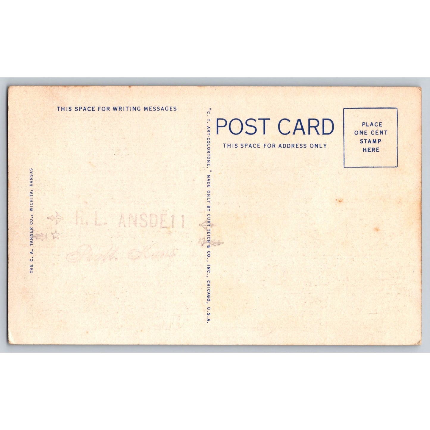 Wichita KS Kansas US Post Office & Courthouse Linen Postcard Unused
