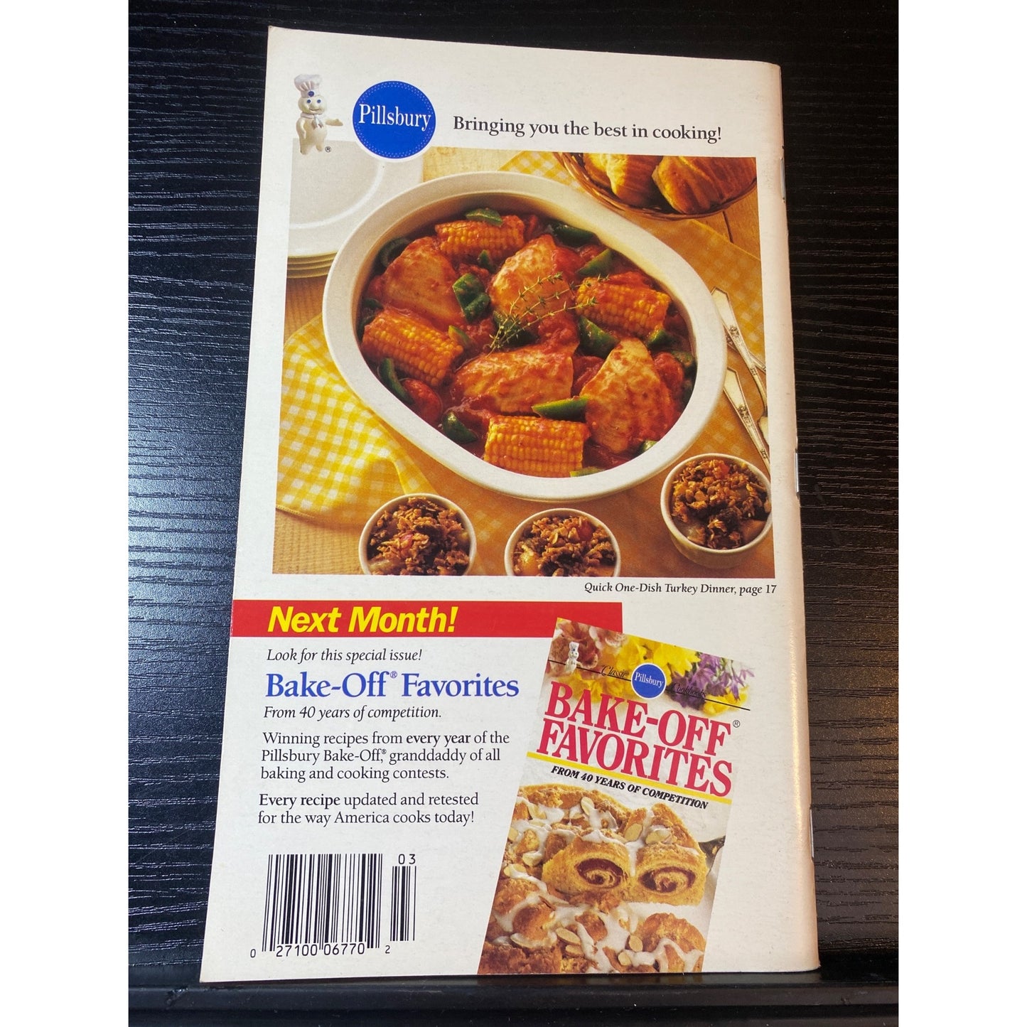 Pillsbury Classic Cookbooks 15 To 30 Minute Meals Cookbook No. 97 March 1989
