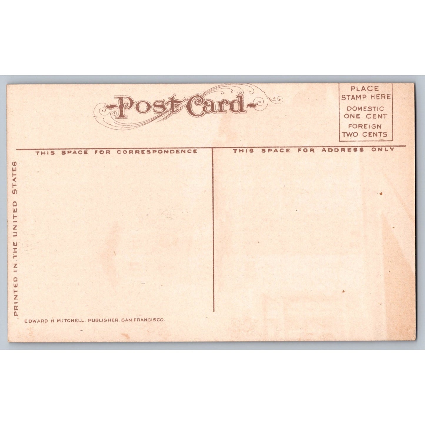 Tacoma WA Washington City Hall Divided Back Postcard Unused Edward H Mitchell