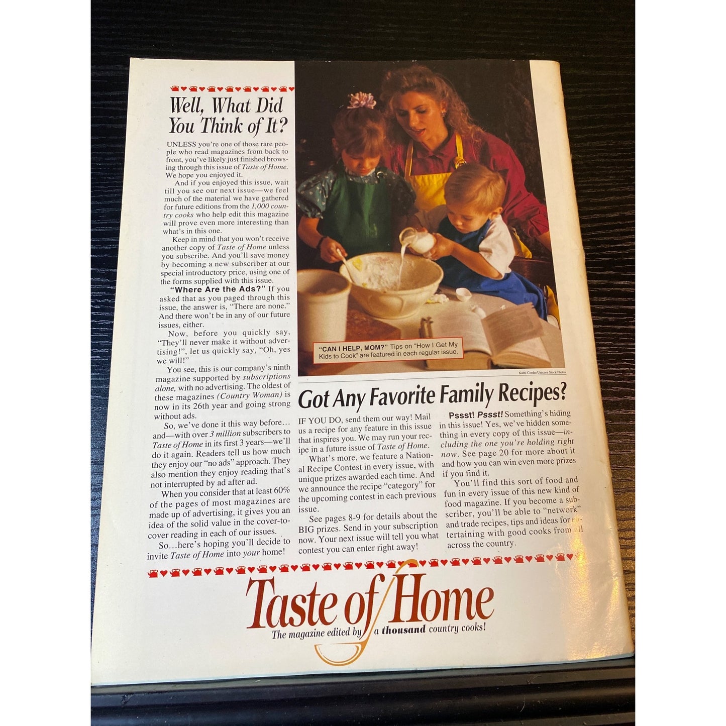 Taste of Home Collectors Edition Magazine Recipes & Cooking Tips