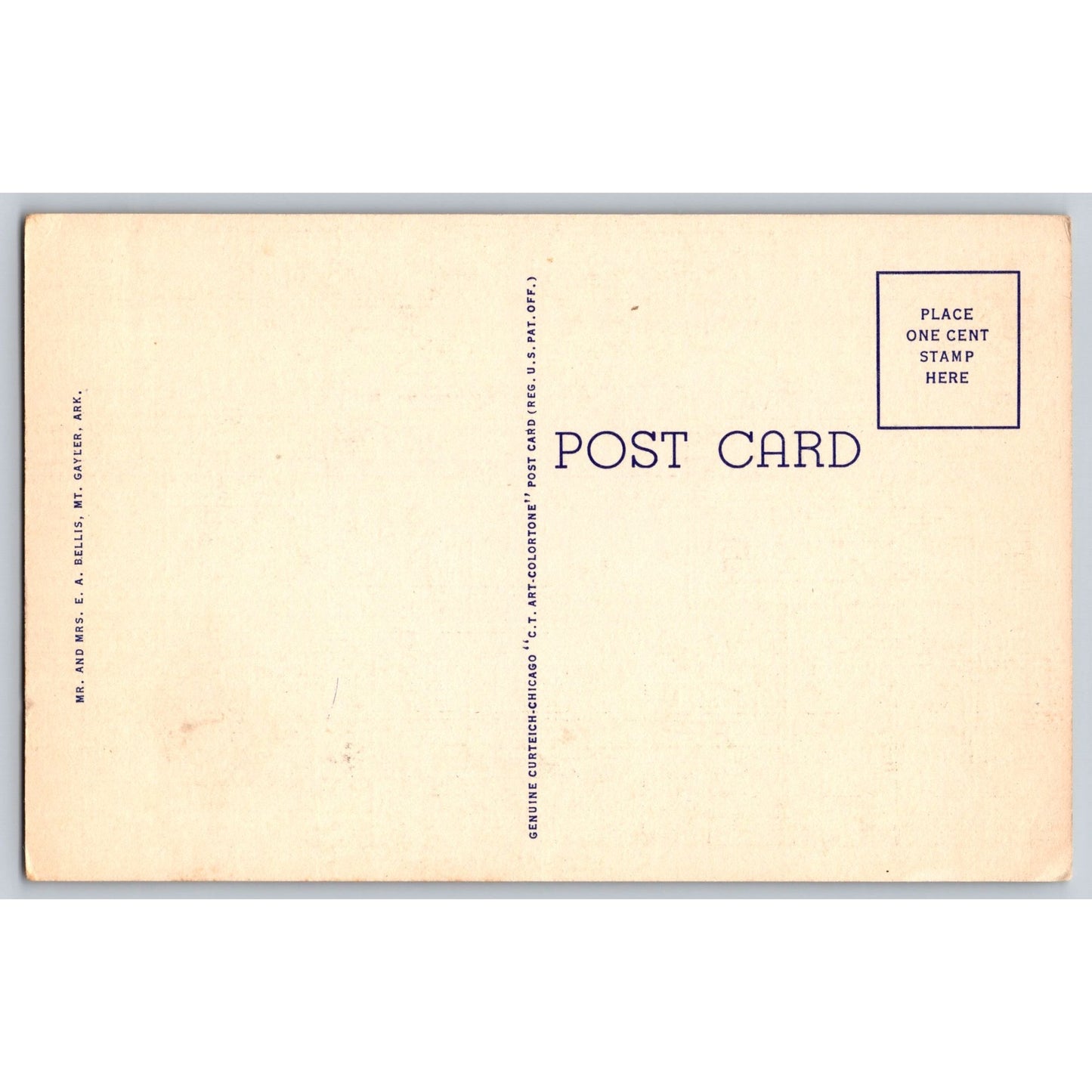 MO Missouri Mt Gayler Top-O-The-Ozarks US Hwy 71 White Border Postcard Unused