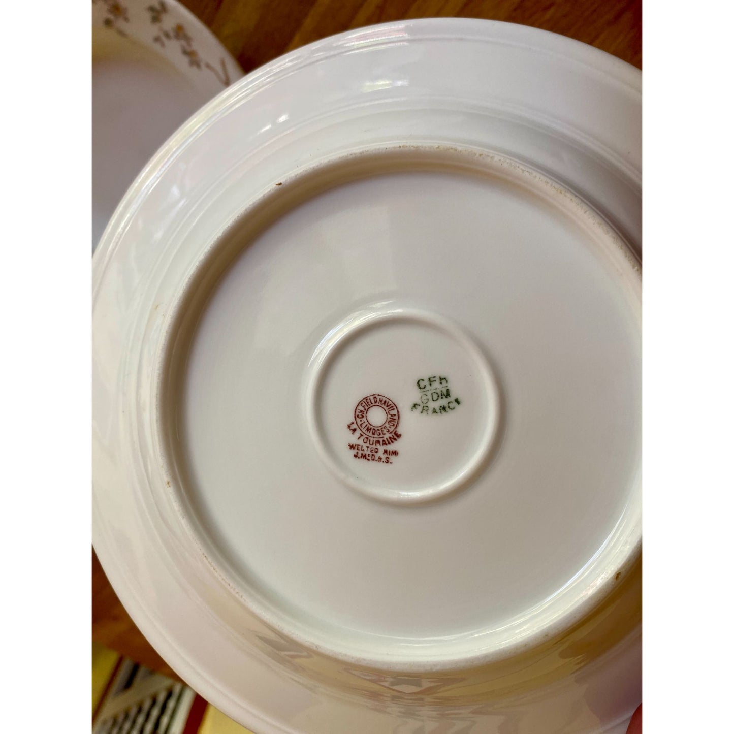 CH Fields Haviland Limodges Floral Ceramic Soup Bowls With Delicate Pattern Set Of 5