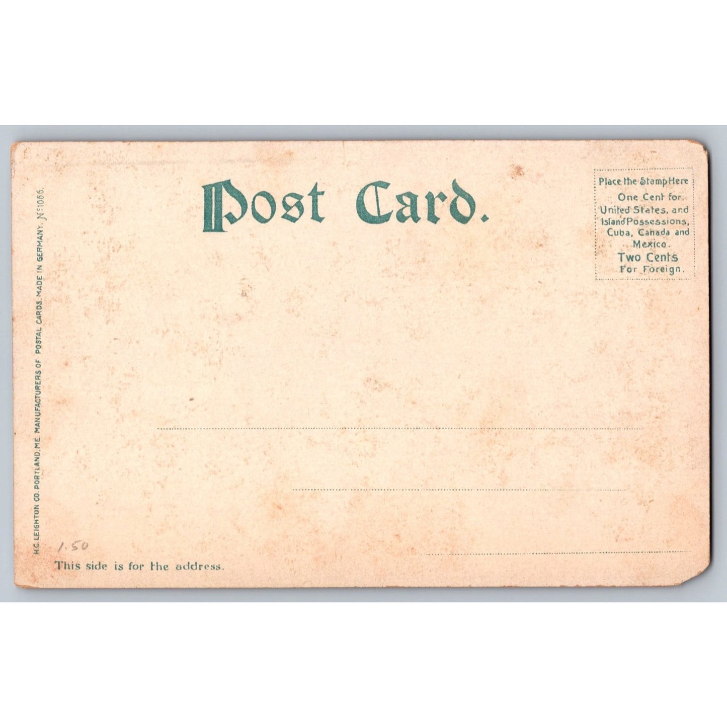 Bridgeport CT Connecticut Beardsley Park 1906 Undivided Back Postcard