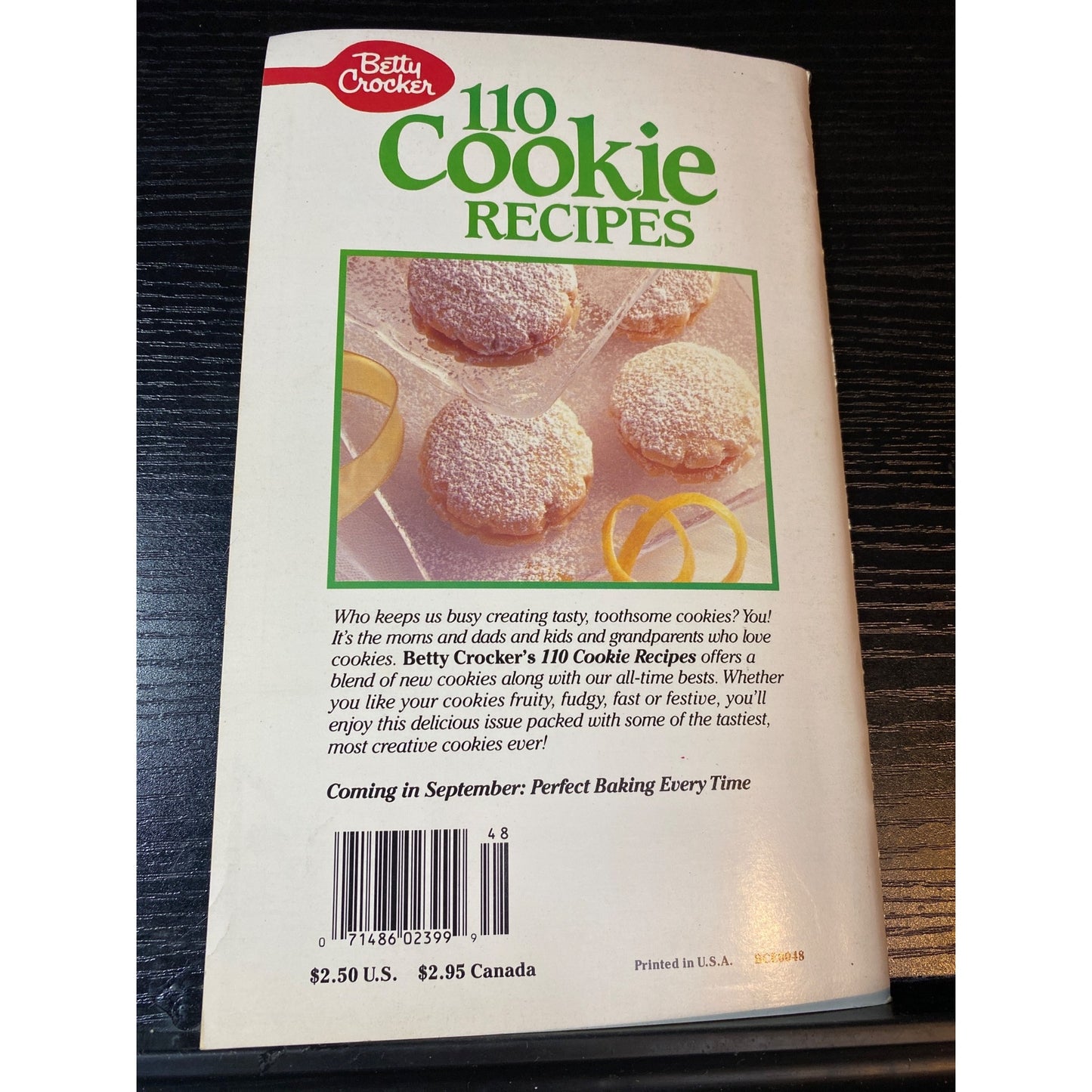 Betty Crocker 110 Cookie Recipes Cookbook Booklet Aug 1990 Special 3rd Edition