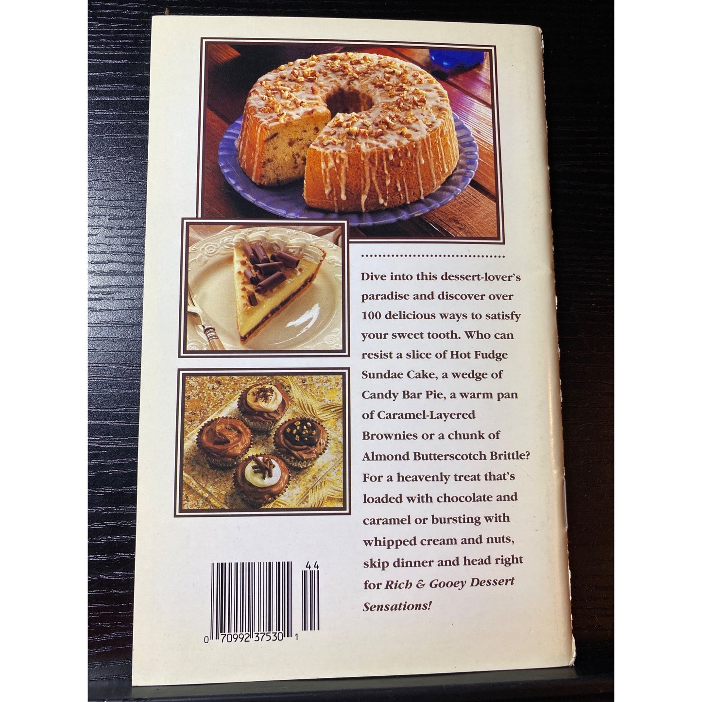 Best Recipes Rich & Gooey Dessert Sensations 1994 Cookbook Booklet
