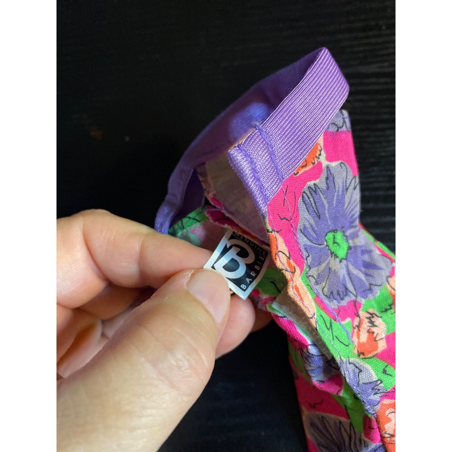 Barbie Fashion Favorites 870 Easy To dress 1992 Purple Floral Sheath Dress