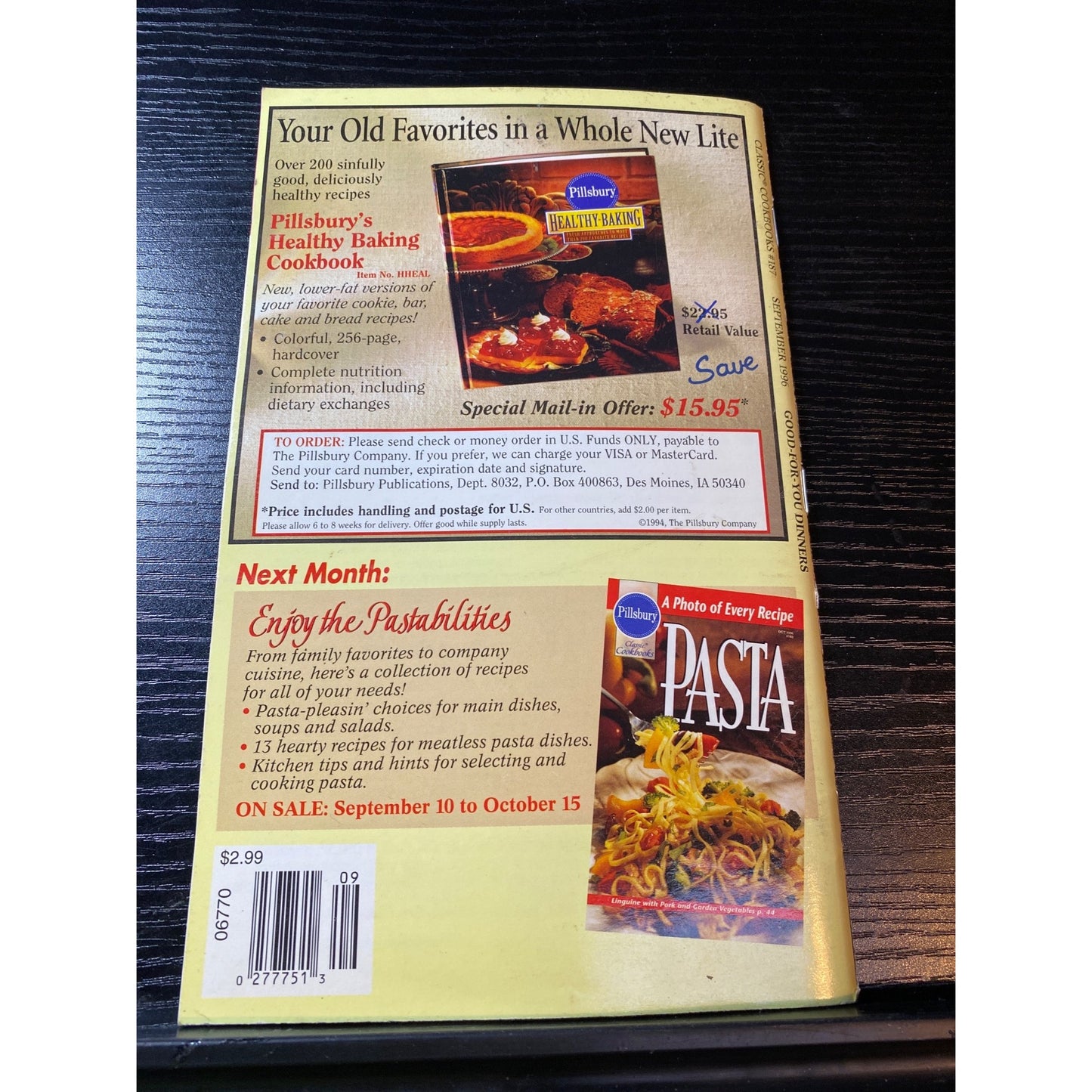 Pillsbury Good-For-You Dinners Cookbook 1996 Booklet 6 Crock-Pot Recipes