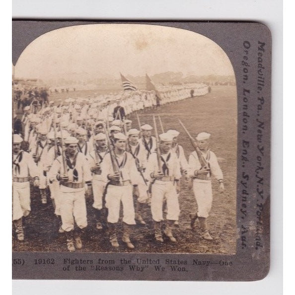 Fighters from the United States Navy Stereoview Keystone View Co. Military
