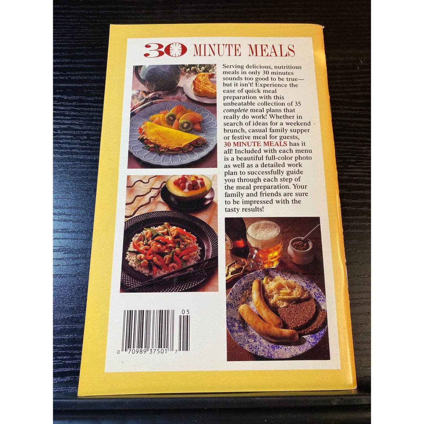 Favorite Recipes 30 Minute Meals Complete Meals Cookbook Booklet May 1992