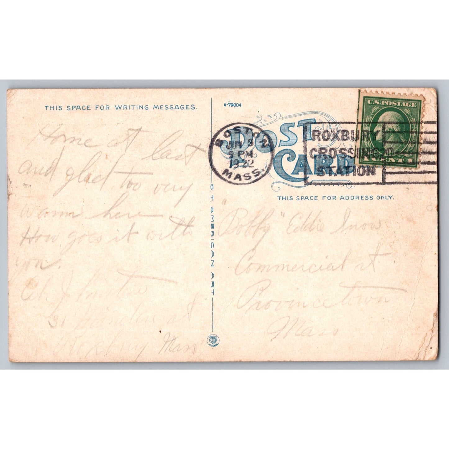 Postcard MA Massachusetts Jamaica Plain Childrens Museum 1912 Used Divided Back
