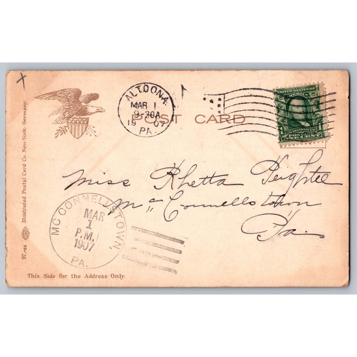 Cheyenne WY Wyoming State Capitol 1907 Undivided Back Postcard Used IPC