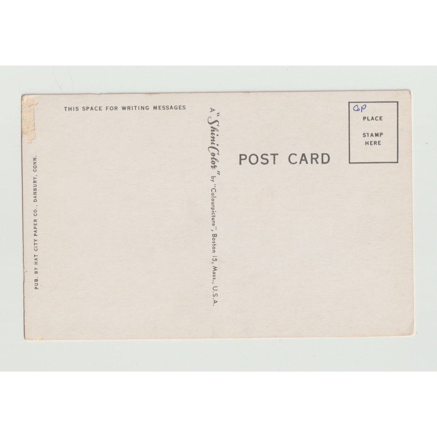 Danbury CT Connecticut First Congregational Church Unused Postcard Unused