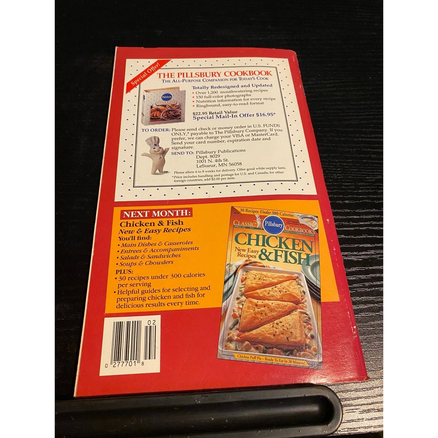 Pillsbury Classic Cookbook Booklet 1991 Real Home Cooking Recipes
