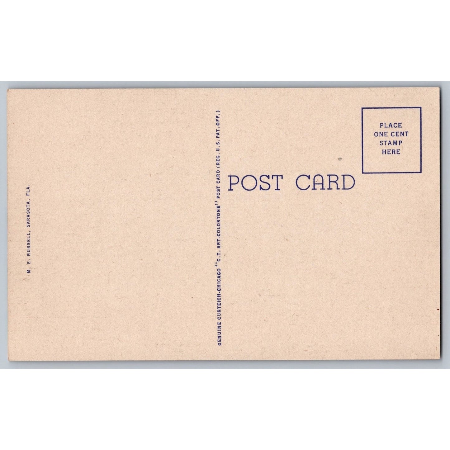 Punta Gorda FL Florida Charlotte County Court House Linen Postcard Unused
