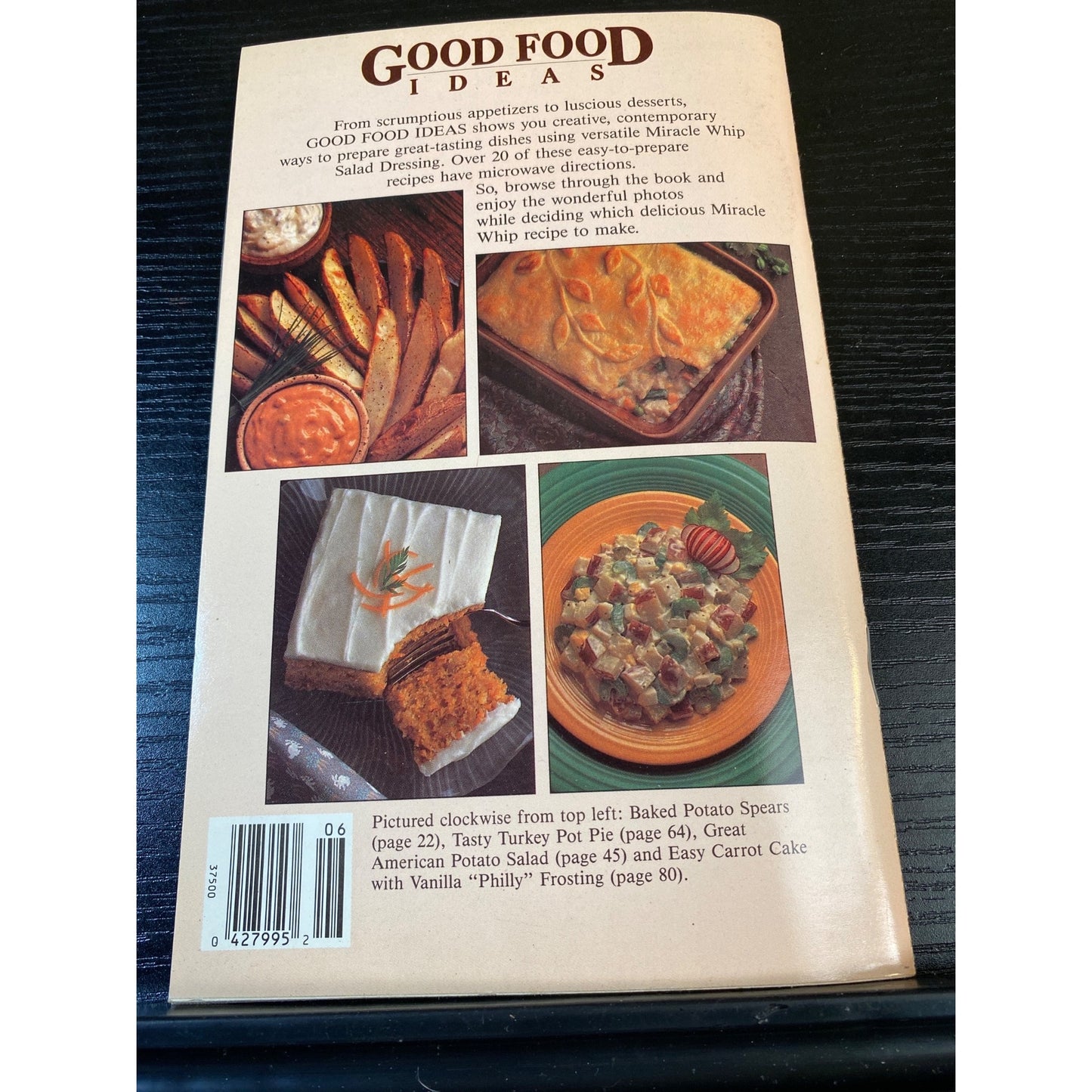 Favorite Recipes Kraft Miracle Whip Good Food Ideas 1989 Cookbook Booklet