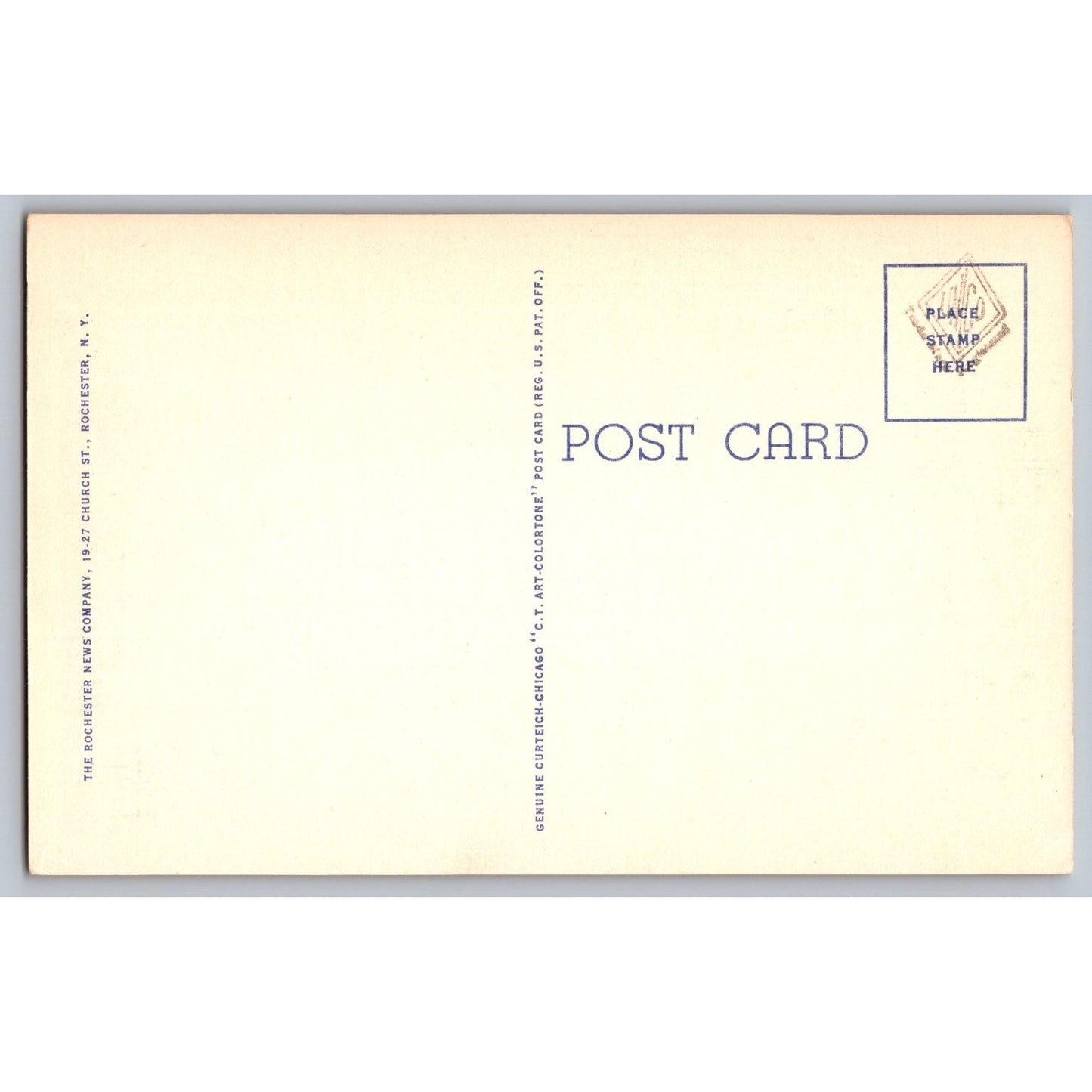 Rochester NY New York Eastman Theatre School of Music Linen Postcard Unused
