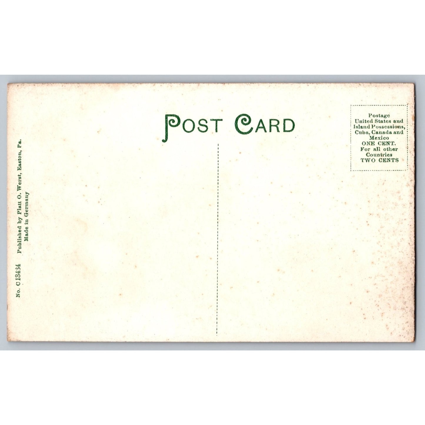 Easton PA Pennsylvania St Bernard's Catholic Church Early 1900 Divided Postcard