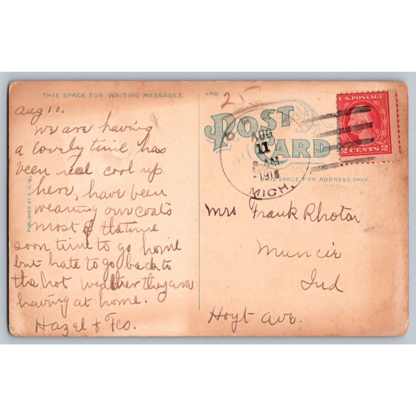 Mackinac Island MI Michigan Old Fort Mackinac 1911 Divided Back Postcard Used