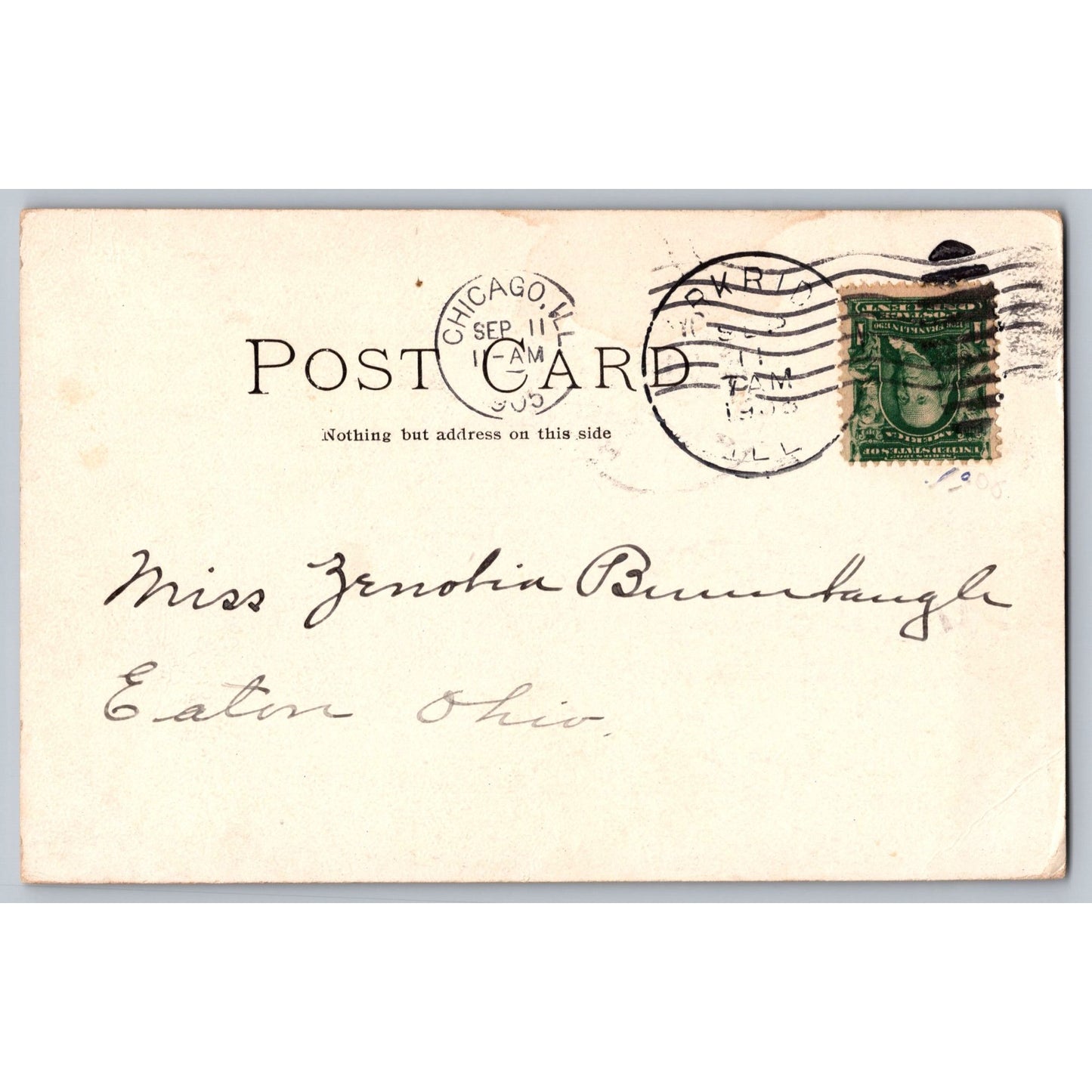 Chicago IL Illinois Art Institute 1906 Undivided Back Postcard Used