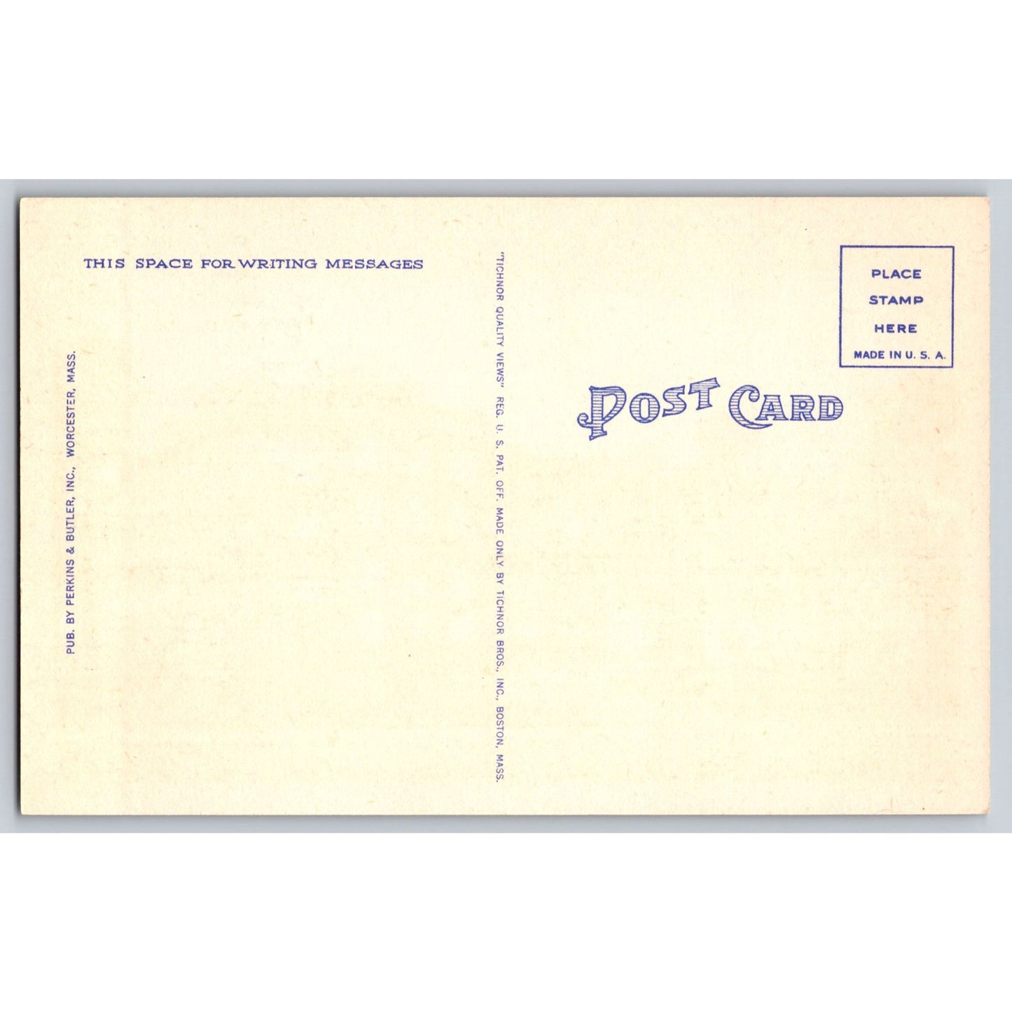 Worcester MA Massachusetts St Vincent Hospital White Border Postcard Unused